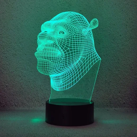 Shrek 3D LED Visual Night Light - Picture 2 of 9